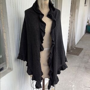 Repeat Cashmere Ruffle shawl